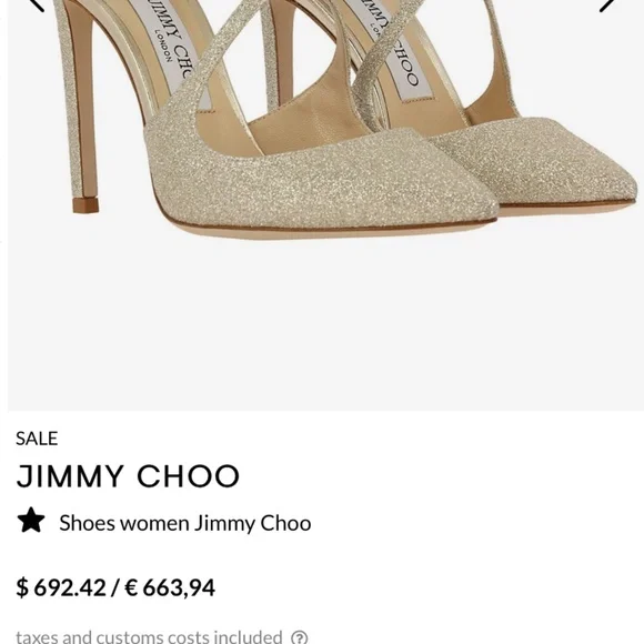 Never worn Jimmy Choo Lancer 100 Pumps